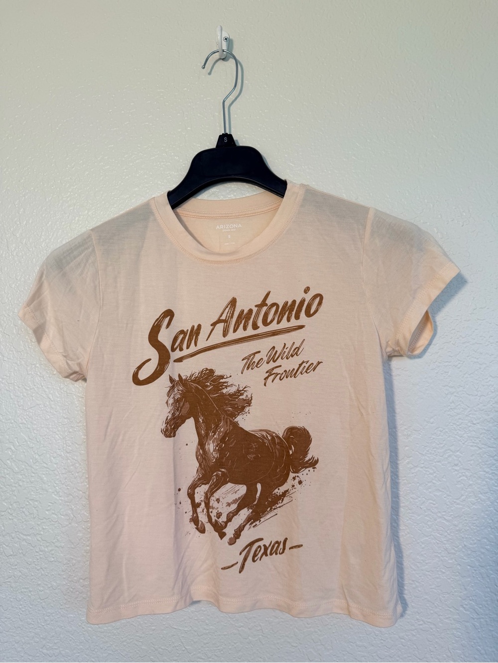 Arizona Jean Company Peach Graphic San Antonio Tee NWOT